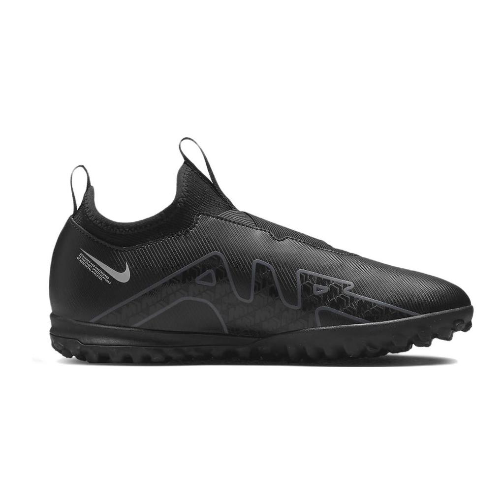 New Nike Zoom Mercurial Vapor 15 Academy TF GS 'Black Dark Smoke Grey' DJ5621-001