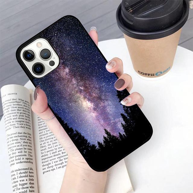 Autumu Night Galaxys Sky Stars Space Phone Case Cover for iPhone 17 Air 16 16e 15 12 11 13 14 Pro Max Apple Plus