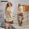 2026 Spring American Retro Little Horse Print Long Sleeve T-Shirt