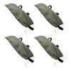 4pcs Flood Water Barrier Sand Bags Thickened Flood Prevention Sandbags for Flood Control 600D Oxford Cloth   Green