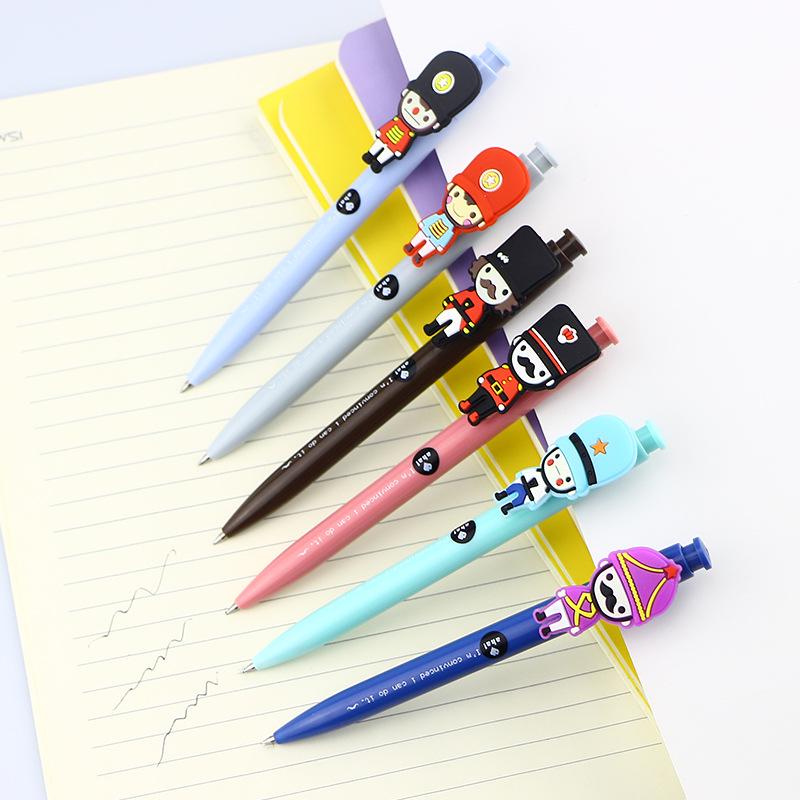 Cute Korean Soldier Gel Pen 0.5mm with Custom Logo