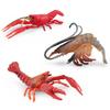 Detailed Plastic Lobster And Shrimp Models For Realistic Aquatic Themed Decor