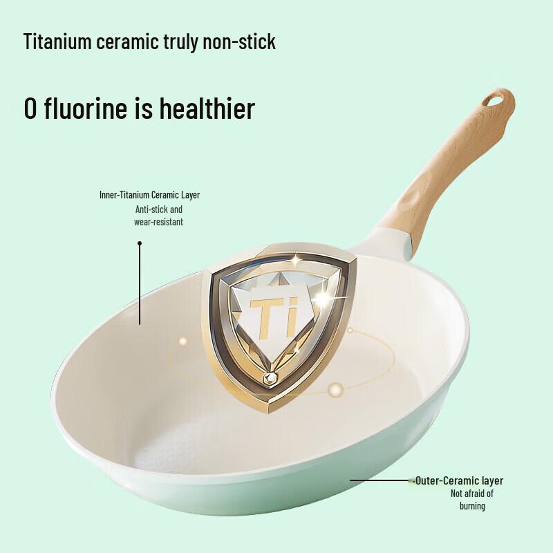 COOKER KING Non-Stick Titanium Ceramic Frying Pan