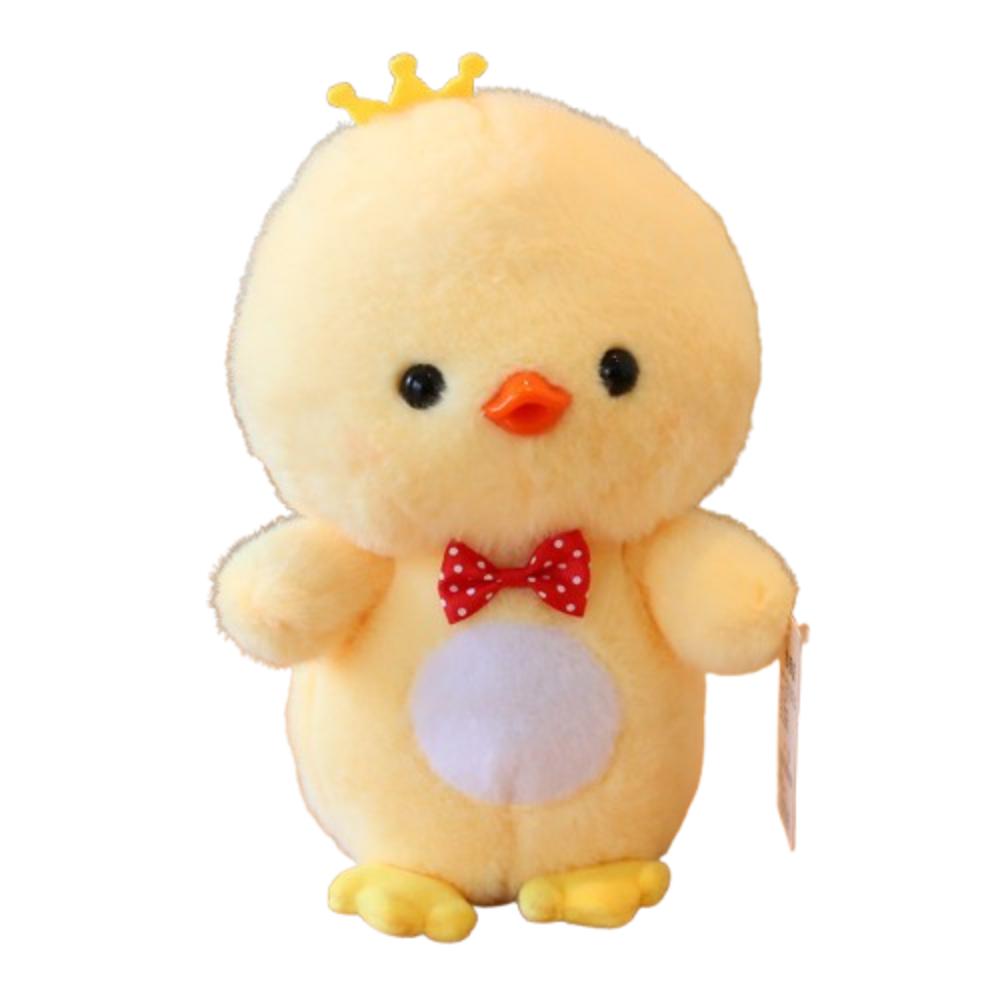 PP Cotton Yellow Duck Plush Toy Fluffy Bow Tie Duck Plush Doll  Birthday Parties