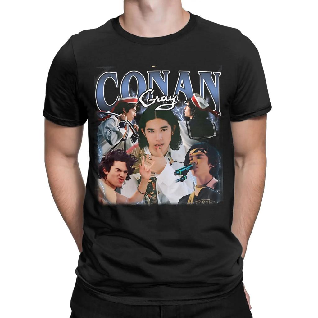 Conan Gray Wishbone World Tour Pánská Dámská Trička Cool Trička Krátký Rukáv Kulatý Výstřih Bavlněná Topy