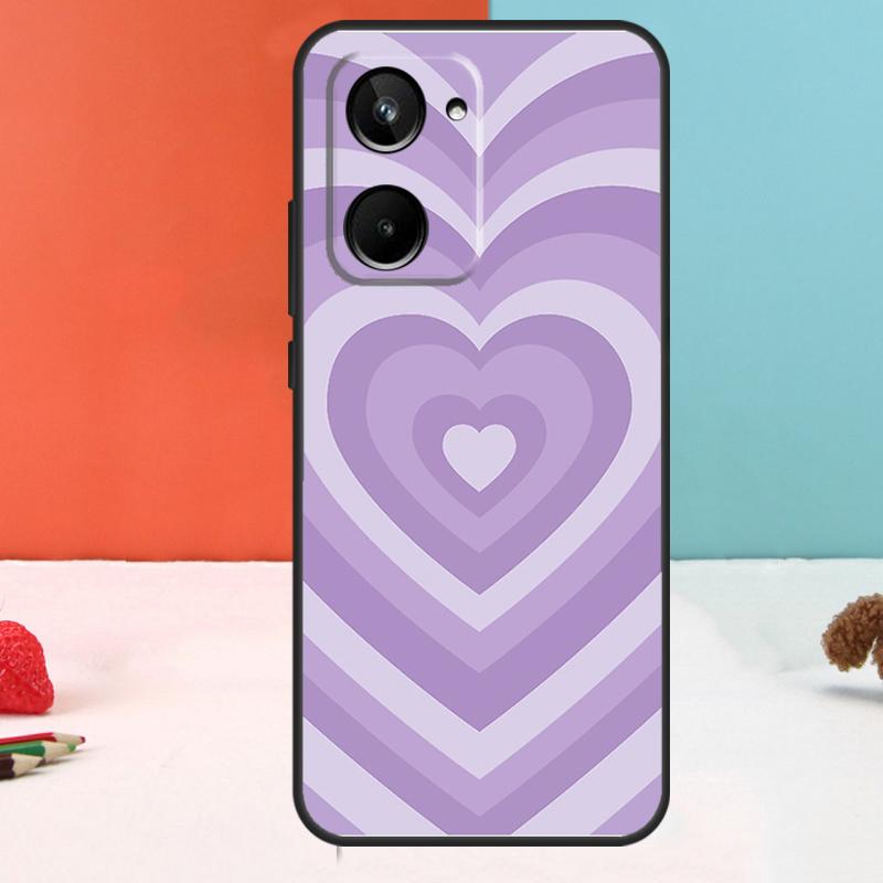 Latte Love Brown Heart Aesthetic For Realme 15 Pro GT6 GT7 10 11 12 13 14 Pro Plus C51 C53 C55 C61 C63 C65 C67 C75 C71 Case
