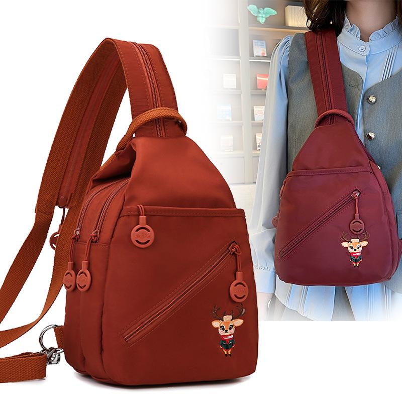 Breast bag, women's new trend messenger bag, casual fashion versatile student shoulder bag, sports backpack
