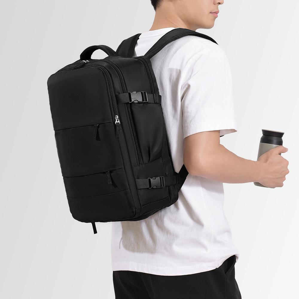 Dry and wet separation travel backpack men's and women's computer business bag backpack large capacity waterproof and wear-resistant backpack business