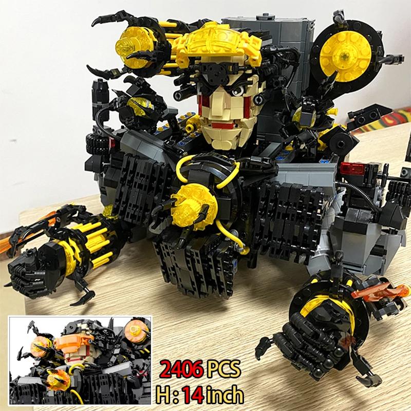 Skibidi Toilet Titan Speakeman, TV Man, Cameraman Baustein-Set - 445 Teile Sammelfigur Bauspielzeug für Kinder