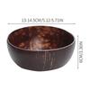 Natural Coconut Shell Bowl, 13-14.5Cm Handcrafted Reusable Party Tableware, Biodegradable Eco-Friendly For Salad Soup Cereal Serving