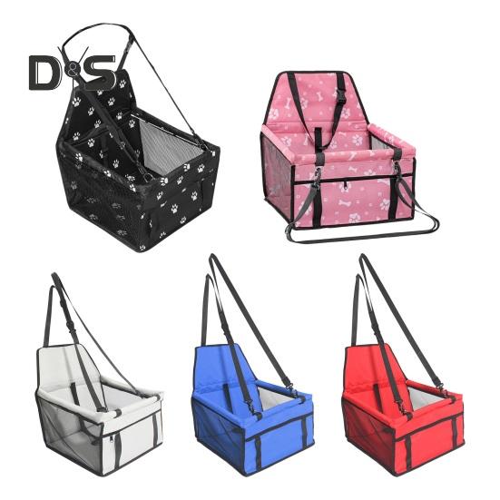 Torba na siedzenie dla psa w samochodzie składana torba transportowa dla zwierząt wodoodporna pusta wentylowana siatka regulowany pasek stabilny kosz do przenoszenia psa kota torba podróżna dla zwierząt