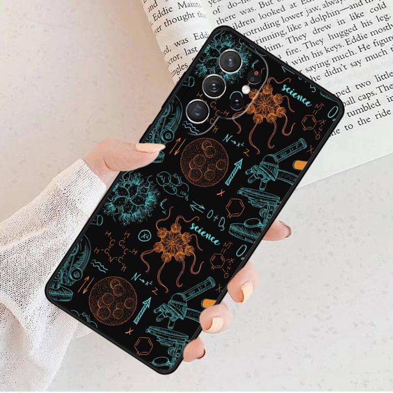 Fashion Biology Chemistry Phone Case For Samsung Galaxy S25 S23 S30 S8 S21 S20 FE S24 S22 Note 10 20 S8 Plus Lite Ultra