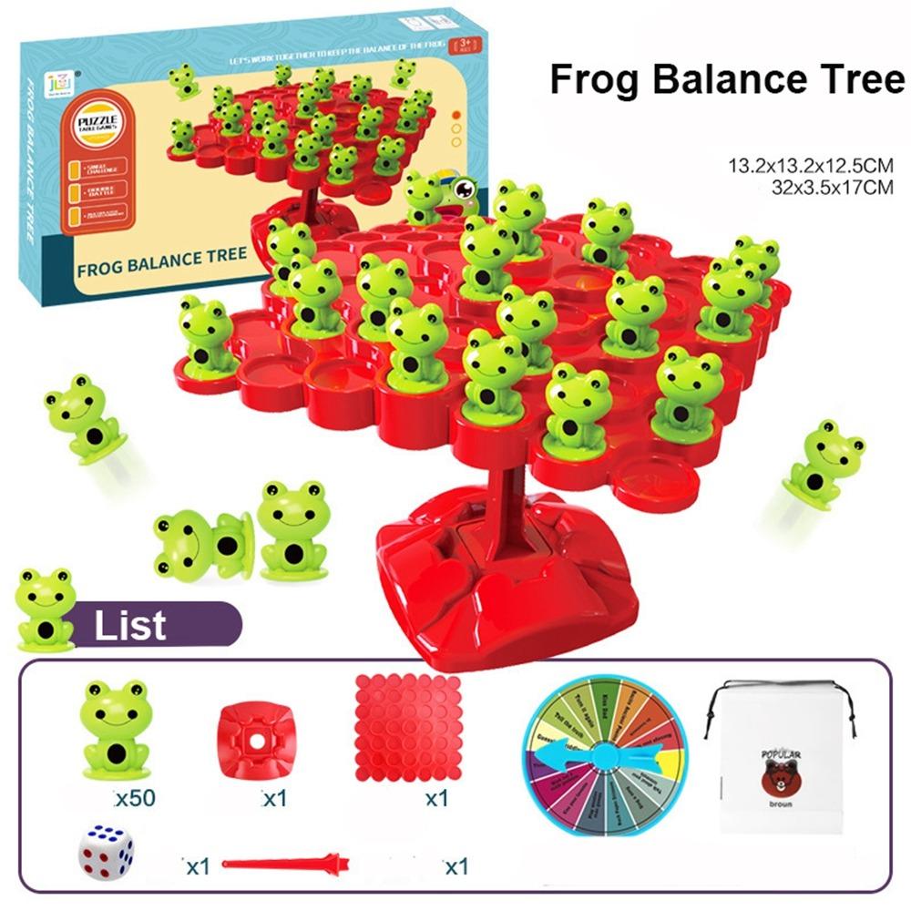 Parent-child Fun Frog Balance Tree Educational Balancing Board Puzzle  For Kids