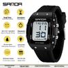 Sanda Waterproof Multifunctional Sports Watch for Students with Alarm