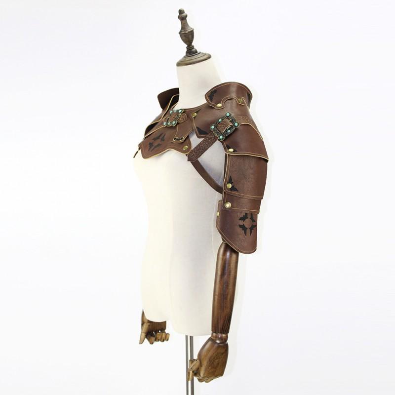Steampunk Costume Armor Vest Cape Cosplay Outfit Halloween Party Dance Performance