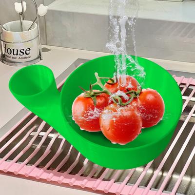 Vegetable Fruit Washer Cleaning Spinner Machine Food Cleaner Quick Drain Fruit Basket for Kitchen Picnic