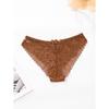 Ladies Summer New Sexy Lace Lace Bow Cross Belt Mid Waist Triangle Briefs
