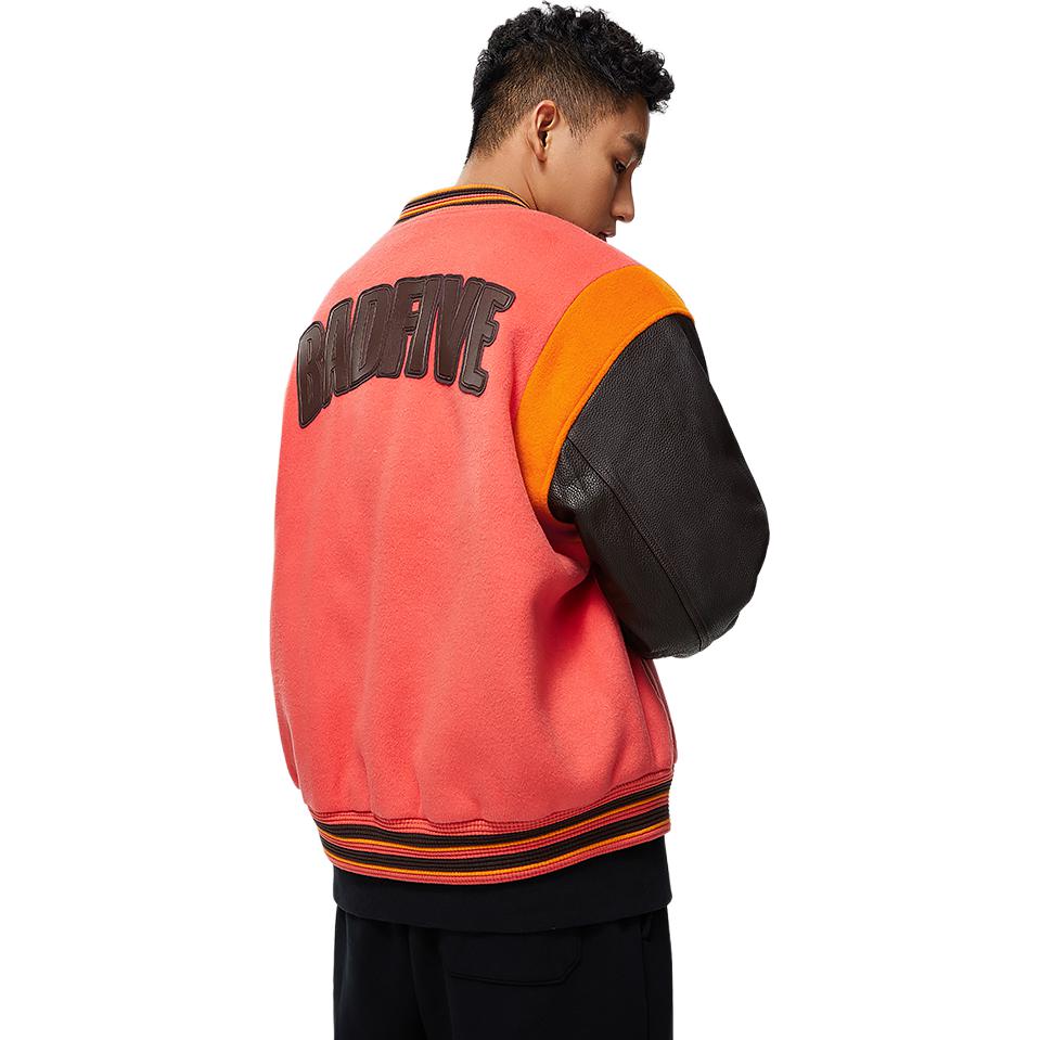 Li Ning Badfive Jacket Puffer Jacket Men's Phosphorus Red AJMT089-2