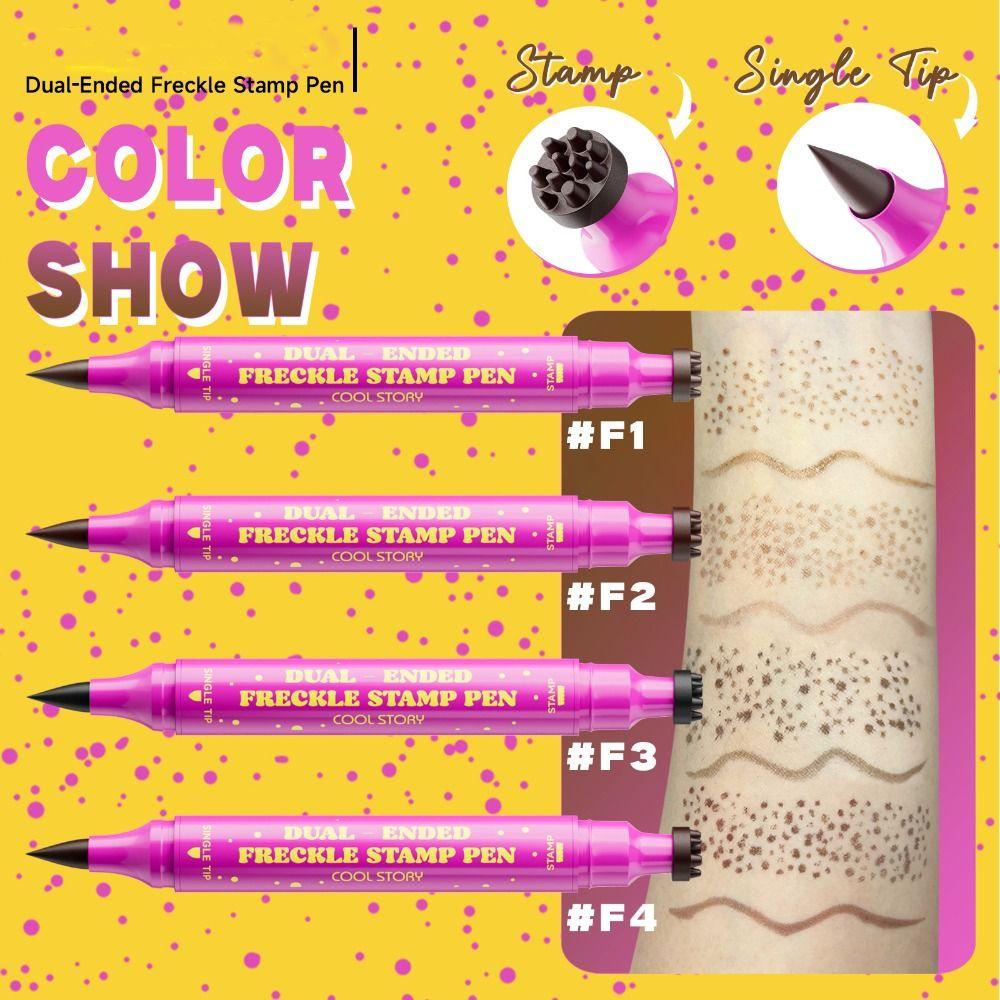 Dual-Ended Freckle Makeup Pencil Smudge-proof Freckle Pen High Quality Faux Freckle Stamp