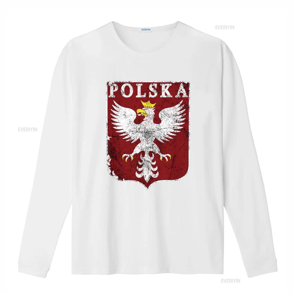 Polish Eagle Crest Vintage Polska Poland T Shirt vintage Washed homme Stretched Slightly designer clothes graphic Versatile