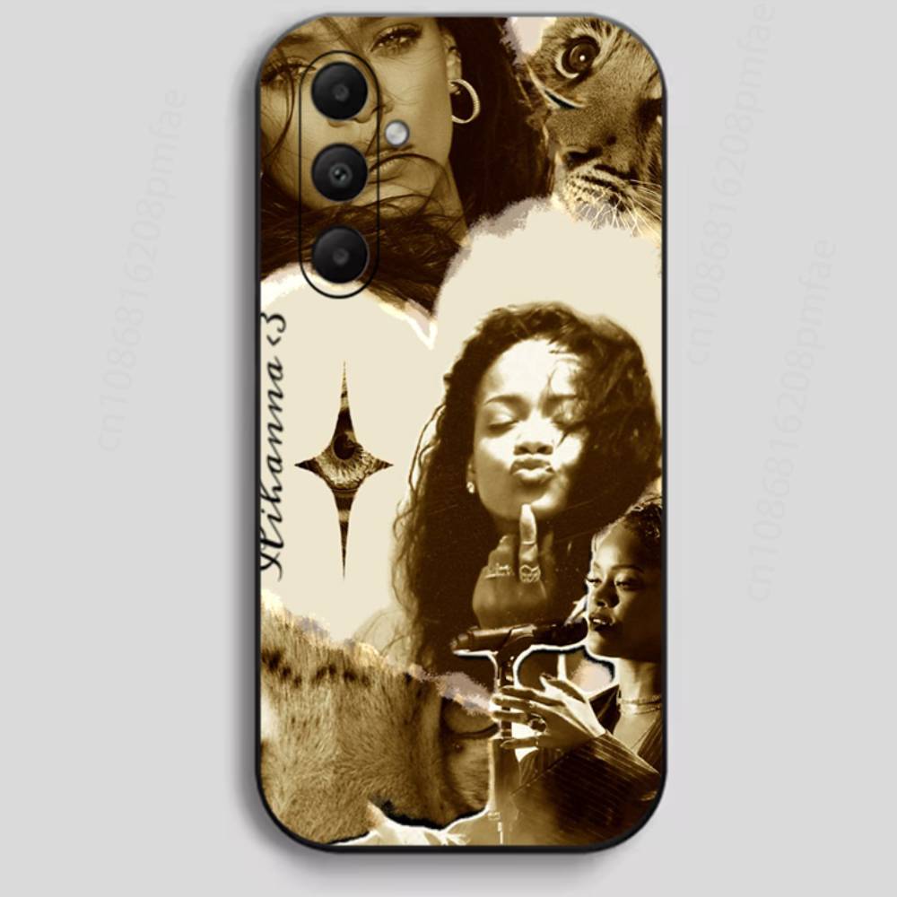BADgalriri R-Robyn R-Rihanna Fenty Phone Case For Samsung Galaxy A13,21s,22,31,32,40,52,71,A91 Soft Black Shell