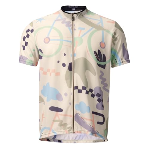 PEARL IZUMI Cycling Wear 334-B City Ride Print Jersey, Color: 19 Scribble, Size: M