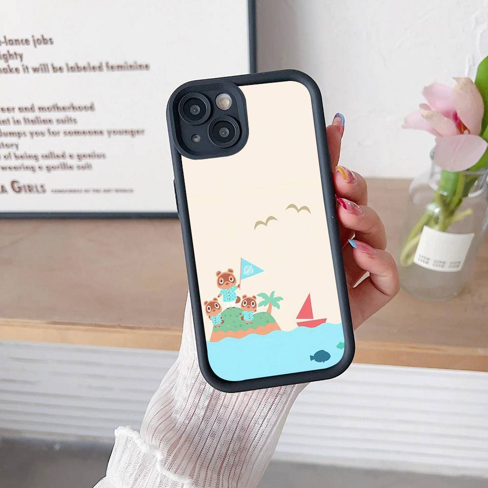 Game A-Animal C-C-Crossing Silicone Soft Phone Case For IPhone 17 16 15 14 Plus 13 12 Mini 11 Black Cover