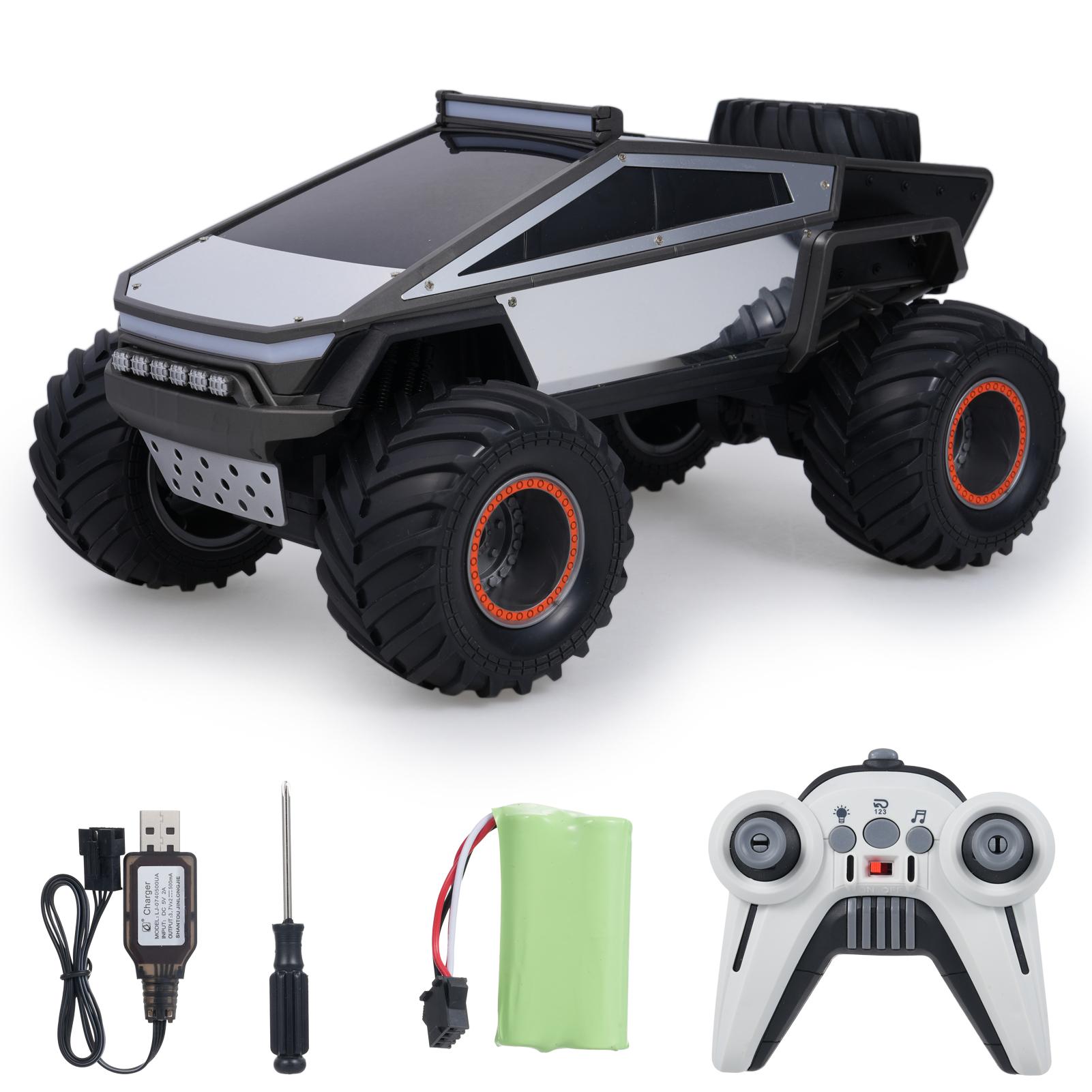 

Remote Control Car 1:12 Scale 2.4GHz All Terrain Off Road Vehicle with Lights Music for Boys Girls Remote Control Vehicle