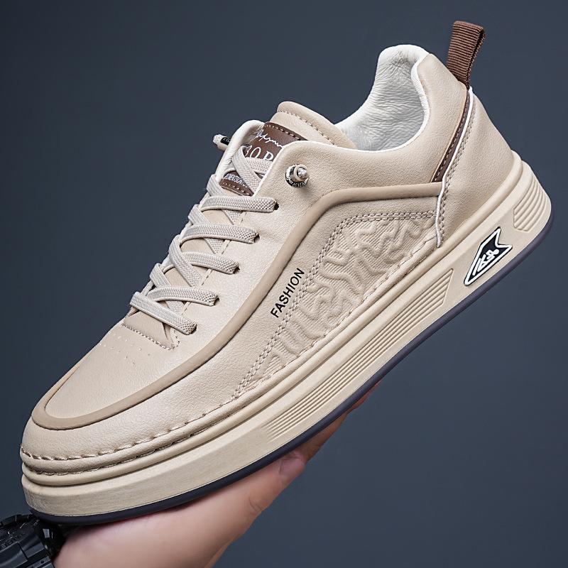 

Новые мужские туфли, модные мужские туфли для отдыха на открытом воздухе, дышащие повседневные туфли, свежие повседневные кроссовки с плоской подошвой 44 хаки