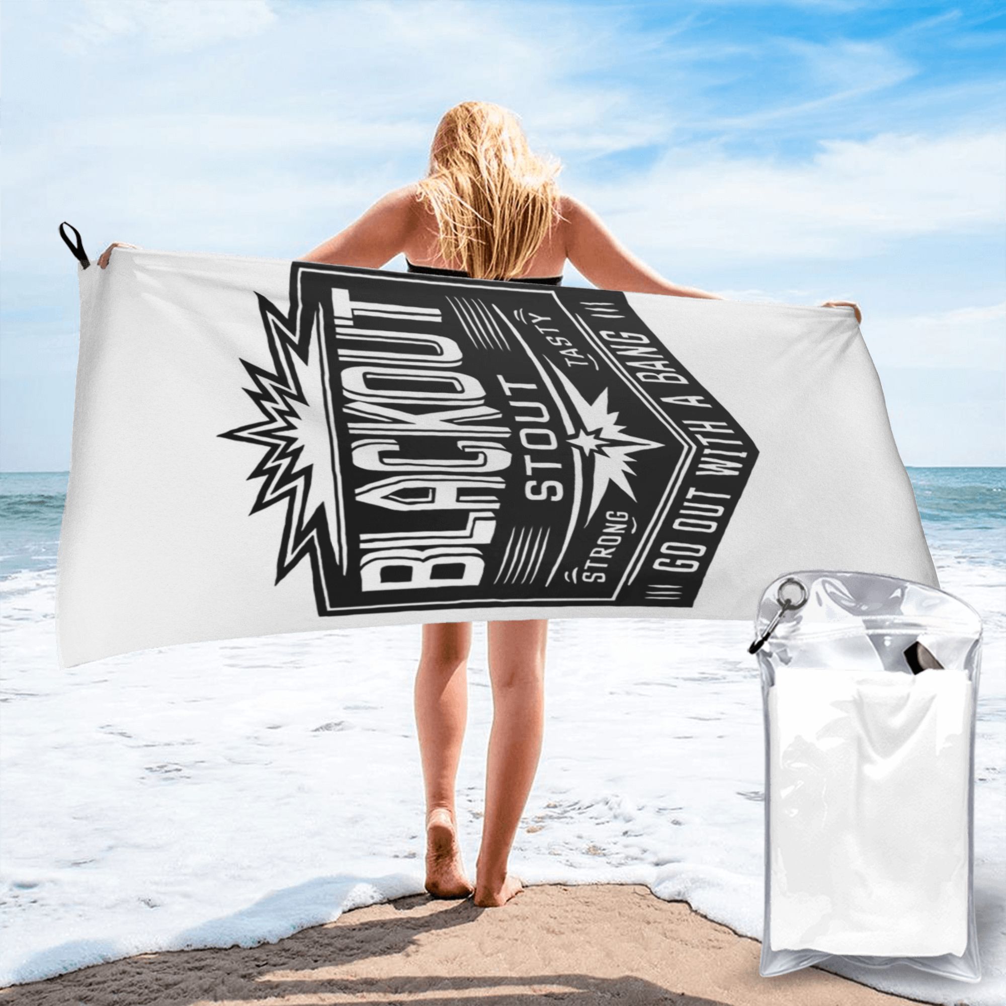 

Deep Rock Galactic Black Out Stou Beach Towel Soft Microfiber Quick Dry Absorbent Quick Towels For Bath W30*H60(CM)