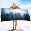 Mystery Forest Beach Towel Tree Bath Towel Bathroom Travel Sport Kitchen Hand Towels Microfiber Shower Quick Dry Swimming Cover