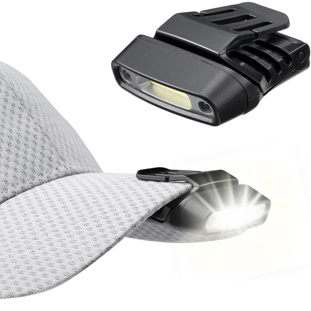 Cap Light LED Hat Light Rechargeable Waterproof IPX6 3 Brightness Levels 150 Lumens Adjustable Angle Motion Sensor Compact Fishing Running Outdoor