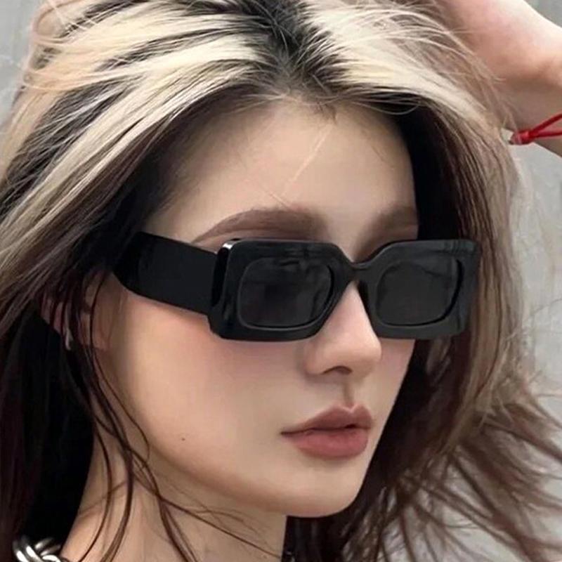 Men Women Rectangular Sunglasses Vintage Design Candy Color Square Sun Glasses Ladies Outdoor Ultraviolet Eyewear