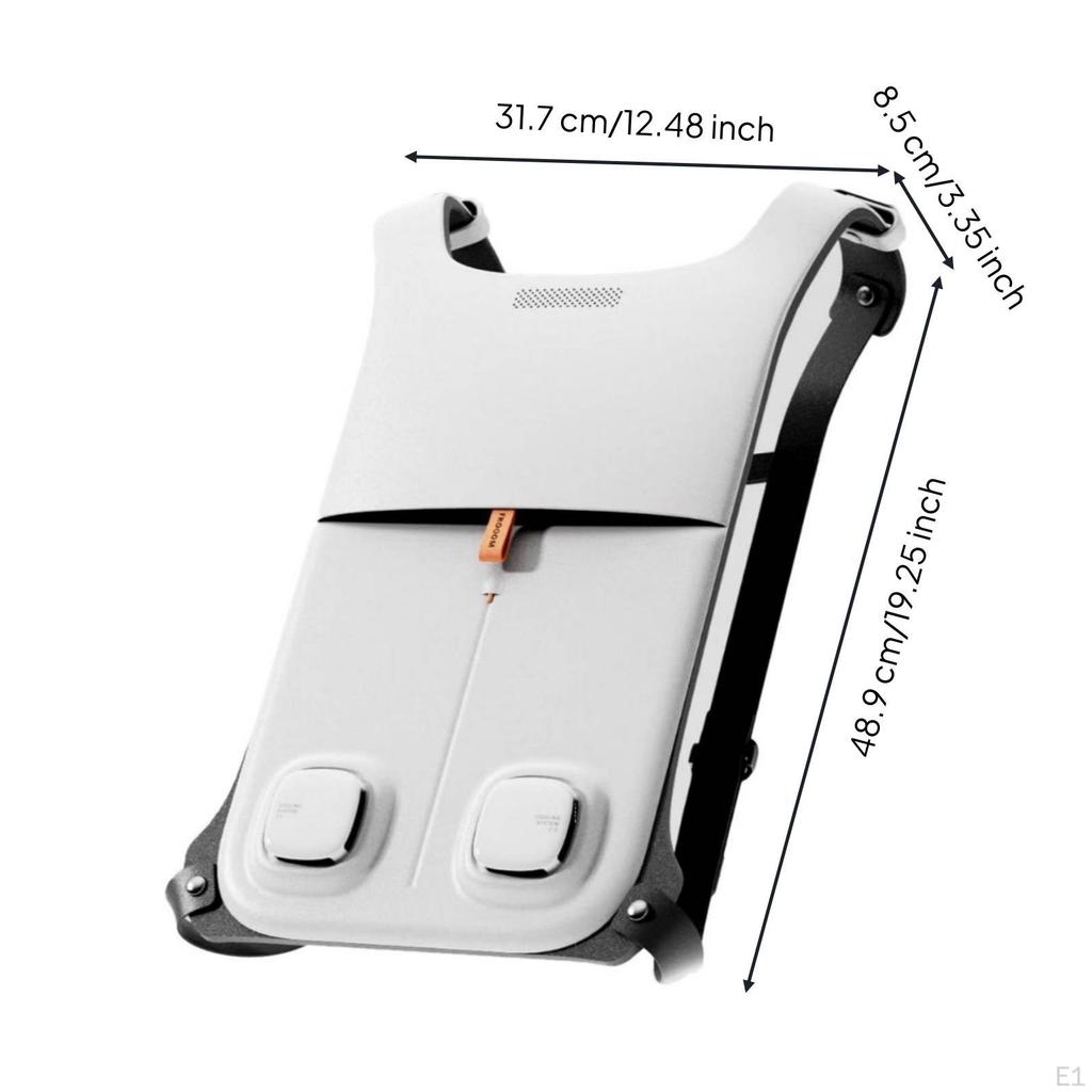 Cooling Vest with Shoulder Straps Wearable Back Pad Ergonomic for Anglers,