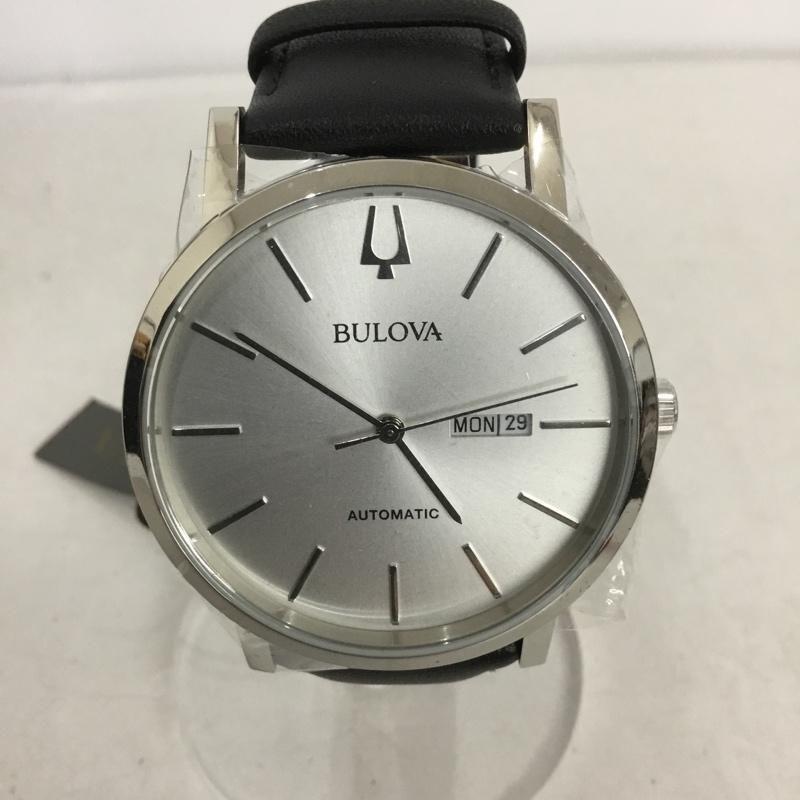 Used BULOVA watch analog (self-winding) 96C130 with box leather belt