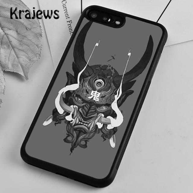 Krajews Japanese Hannya Mask Phone Case Cover For iPhone 17 Air 16 15 14 plus 12 13 pro max coque Shell Fundas
