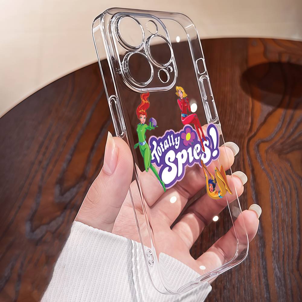 Totally Spies Phone Case For IPhone 17 16 15 14 11 Pro Max 13 12 Mini 17Air 16e Shockproof Soft Clear Cases Coque