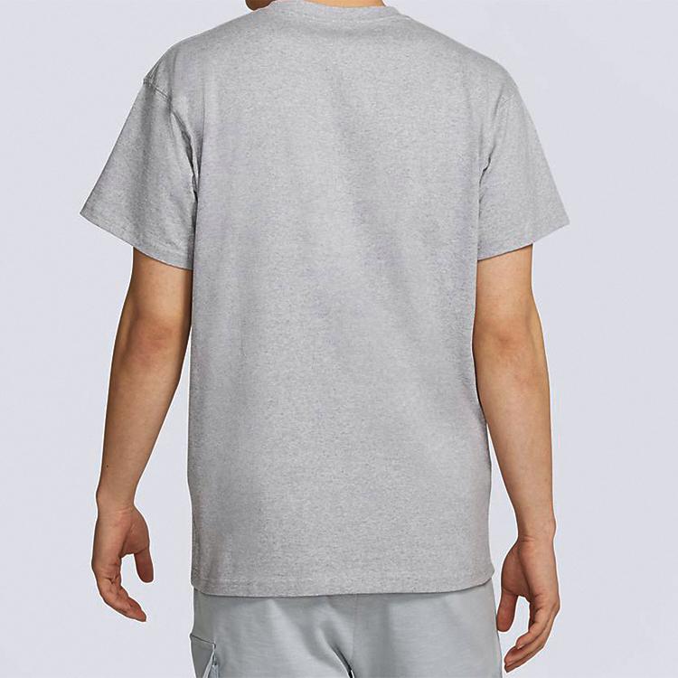 Nike Graffiti Logo Print Short Sleeve T-shirt Men Tops Light-Grey CT6491-902