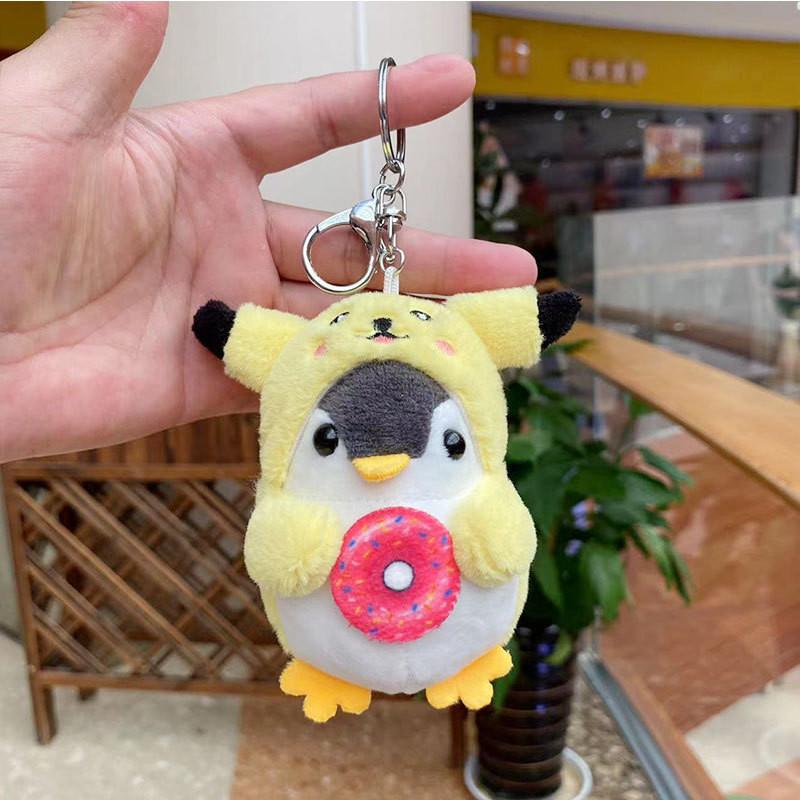 Penguin Whimsical Plush Keychain Decoration Perfect For Kids Bags And Machines Doll