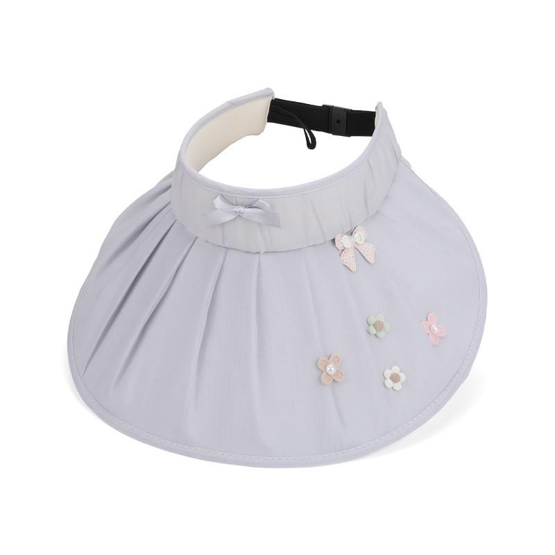 Summer Sun Protection Hat For Women With Large Brim And Butterfly Bow For Outdoor Travel