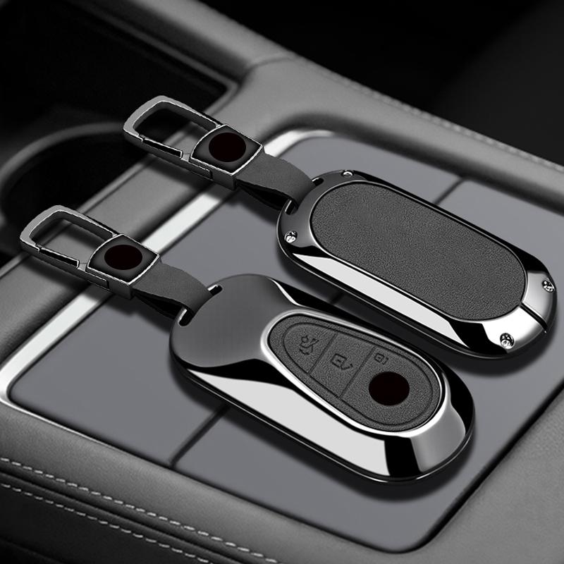 Zinc Alloy Leather Car Key Holder For Mercedes-Benz C E S-Class Glc W206 W214 W223 E300 C260 C300 S450 S500 S400 S480 Keychain