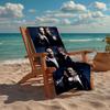 Ultra-Soft Beach Towel with Daryl and Rick Theme,Ideal for Pool - Camping, Diving - Perfect Travel Essential, Vibrant Beach Towel.