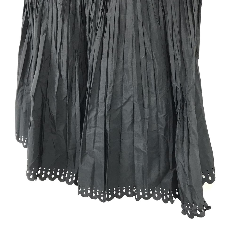 ITALIYA Langer ausgestellter Rock Schwarz Damen 9/M mit Steinbesatz(GEBRAUCHT)