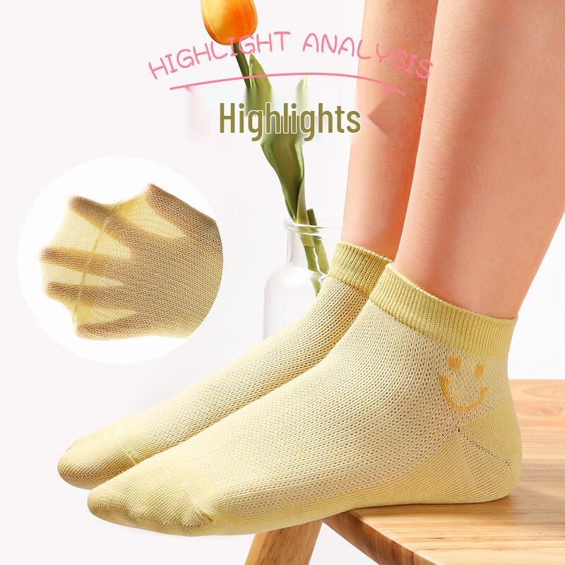 Mao Ren Girls' Summer Mesh Mid-Calf Socks