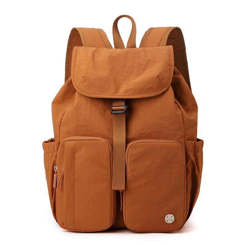 Waterproof Nylon Lightweight Large Capacity Multi-Pocket Backpack Women's Outdoor Travel Backpack