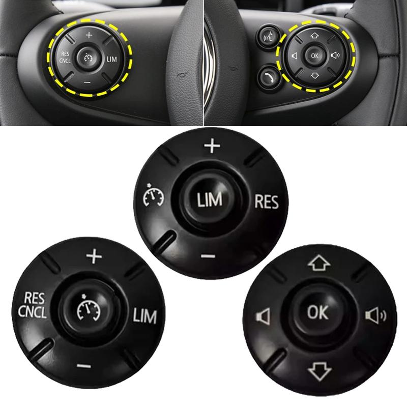 Car Steering Wheel Volume Switch Button Cover For BMW For MINI For Cooper 2014- A-61316814567,B-61319354598