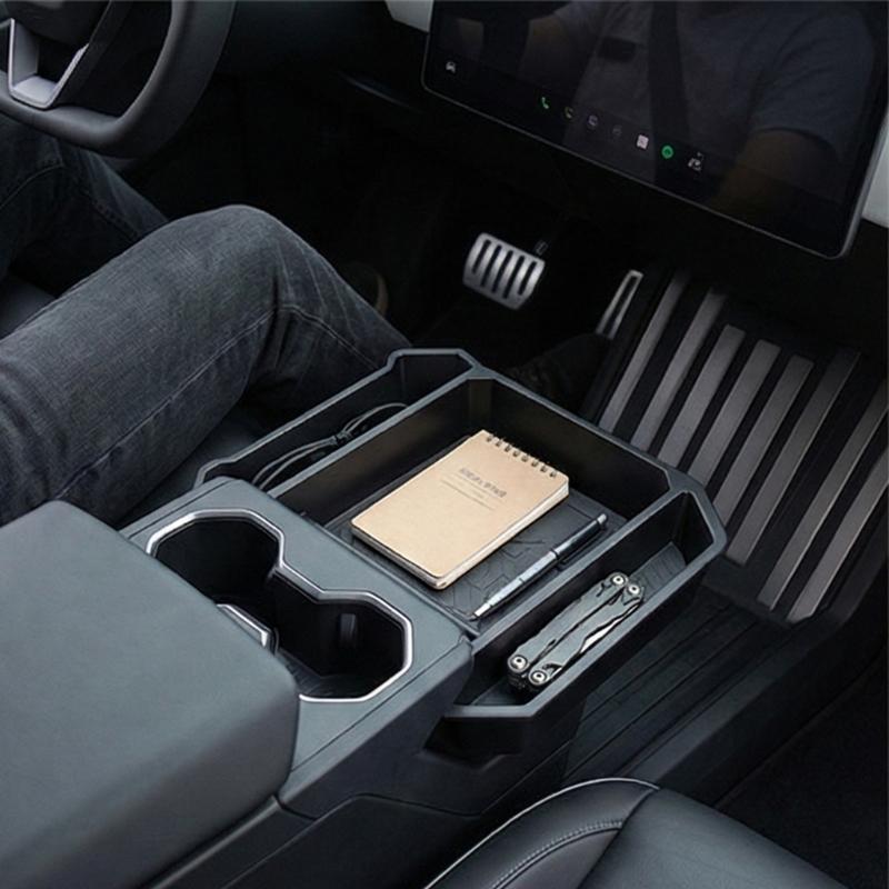 ABS Center Console Storage Tray for Vehicle Waterproof Organizer Improving Efficiency Quick Install