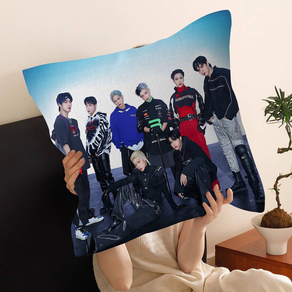 Boy Group A-ATEEZ-Z Pillow Cover Design Cushion Cover Decor Holiday Decorati