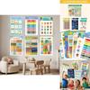 Educational Poster Set For Kids With Visual And Cognitive Development In Classroom Decor For Preschool And Elementary