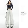 Retro Star Print Bootcut Jeans - Spring/Autumn Wide Leg Casual Pants